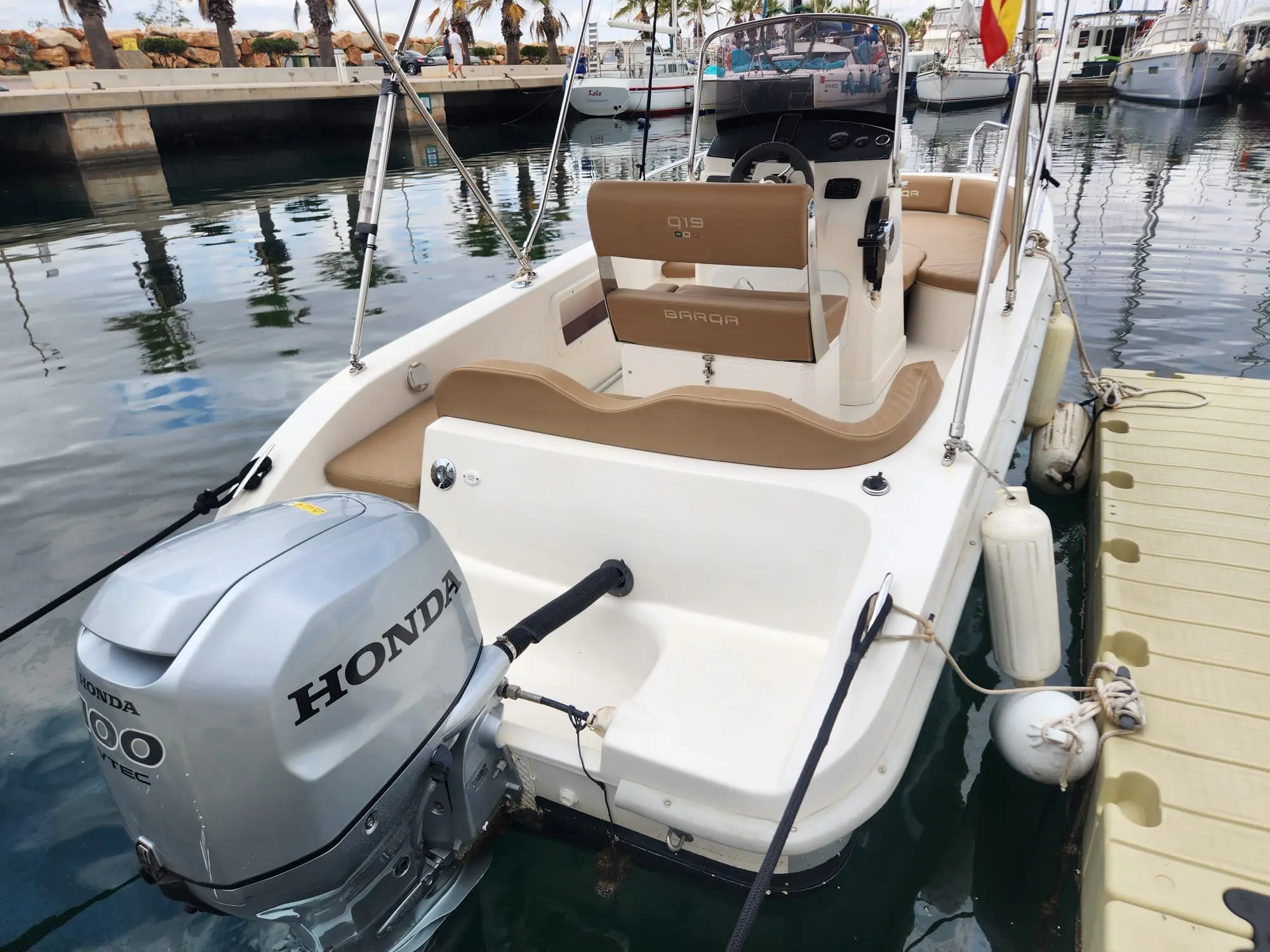 Helm station and boat throttle controls